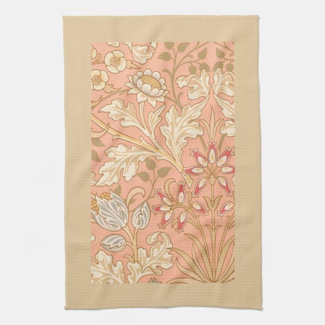 Linge De Cuisine Fleurs décoratives rose pastel (Vertical)