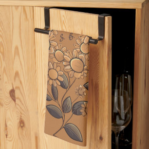 Linge De Cuisine Fleurs d'or