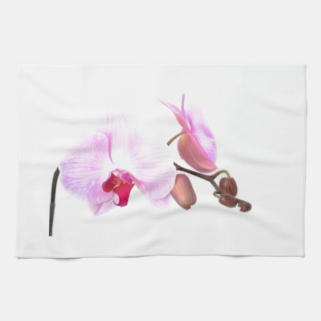 Linge De Cuisine Fleurs d'orchidées aziza (Horizontal)