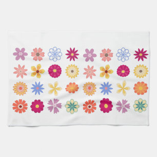 Linge De Cuisine Fleurs florales, Fleurs Vintages, Jardin Floral