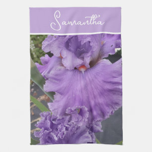 Linge De Cuisine Fleurs Iris Fleurs Violet Lavande Nom des femmes