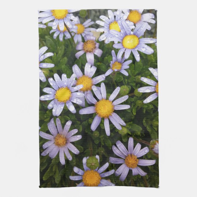 Linge De Cuisine Fleurs marguerites, Fleur Jaune Blanche, Faisceaux (Vertical)