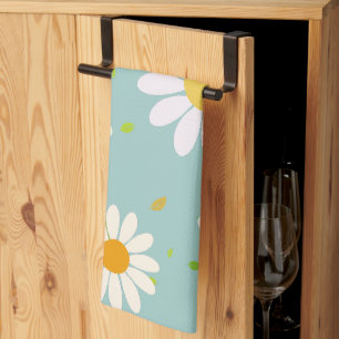 Linge De Cuisine Fleurs marguerites Motif floral Fille pastel arc-e