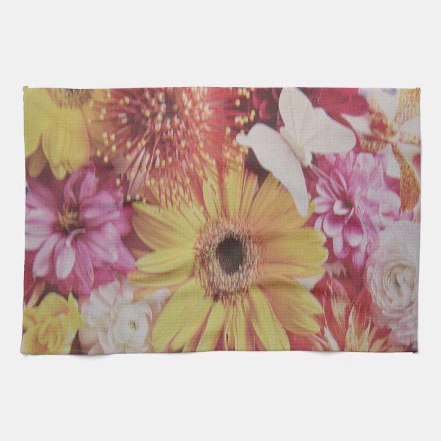 LINGE DE CUISINE FLEURS MULTIPLES (Horizontal)