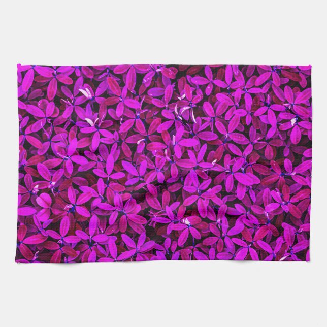 Linge De Cuisine Fleurs mures violettes (Horizontal)