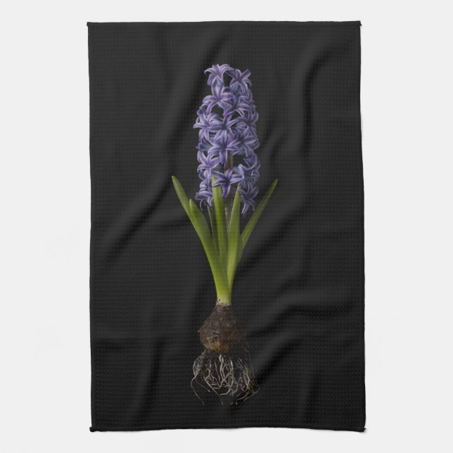 Linge De Cuisine Fleurs | Puce Hyacinth violette (Vertical)