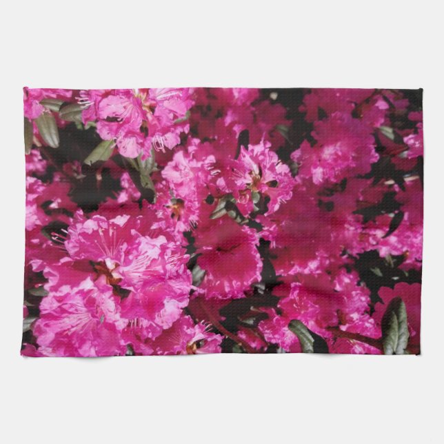 Linge De Cuisine Fleurs roses (Horizontal)
