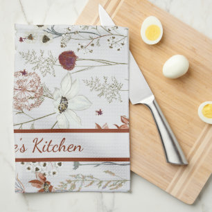 Linge De Cuisine Fleurs sauvages bourguignons modernes   Élégant Bo