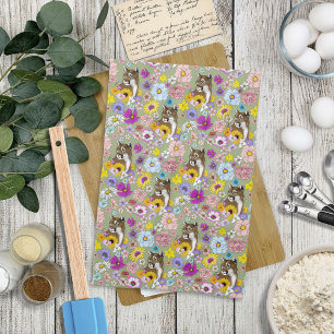 Linge De Cuisine Fleurs sauvages Couguar Lion de montagne Puma