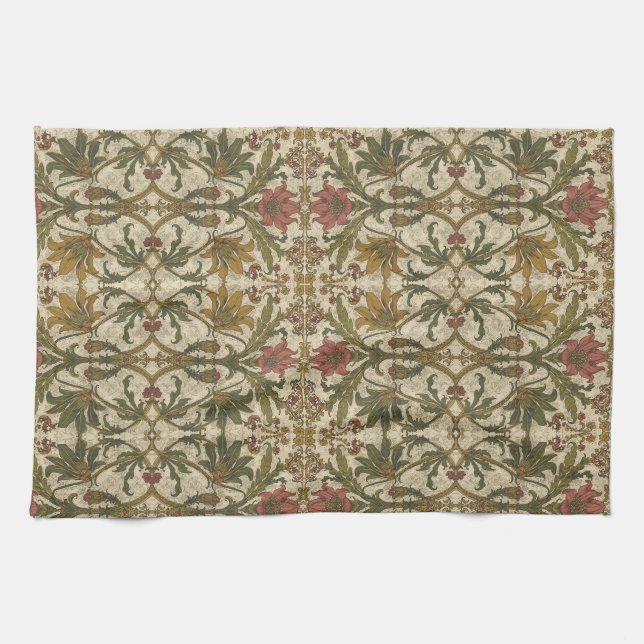 Linge De Cuisine Fleurs sauvages de lys doré William Morris  (Horizontal)