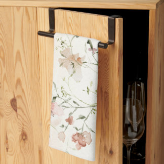 Linge De Cuisine Fleurs sauvages de ressort d'aquarelle