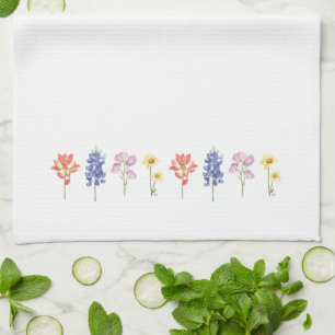 Linge De Cuisine Fleurs sauvages du Texas - Pinceau indien, Bluebon