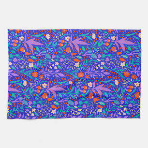 Linge De Cuisine Fleurs sauvages dynamiques