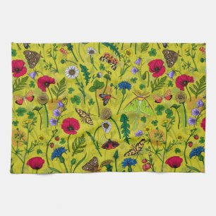 Linge De Cuisine Fleurs sauvages et papillons de nuit 2