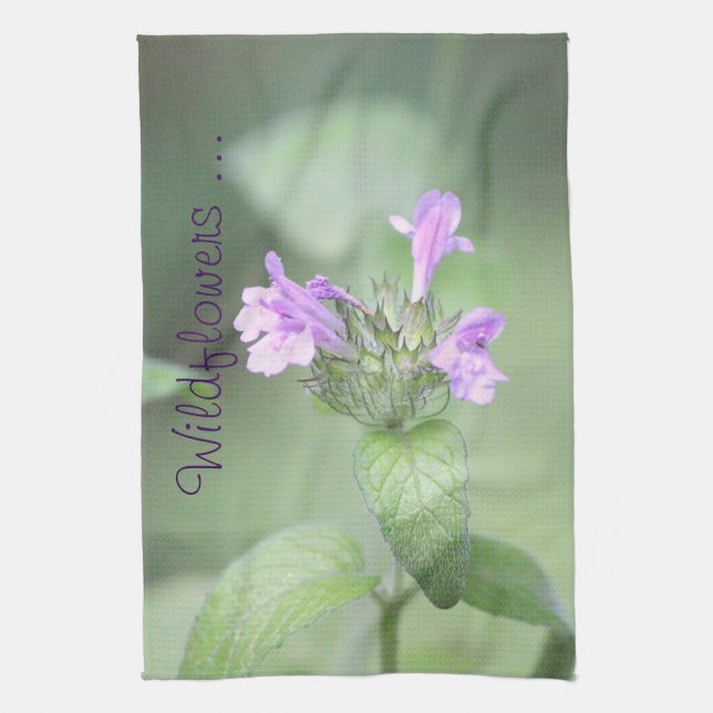 Linge De Cuisine Fleurs sauvages violets (Vertical)