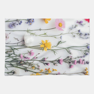 LINGE DE CUISINE FLEURS SÉCHÉES FLEUR SAUVAGE FLORAL ESTHÉTIQUE