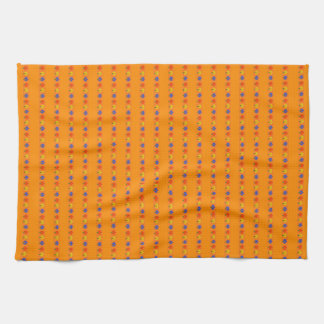 Linge De Cuisine Fleurs sur orange
