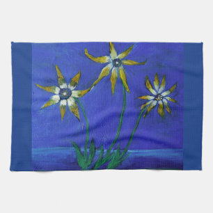 Linge De Cuisine Fleurs texturées Tea Towel 40,6 cm x 61 cm