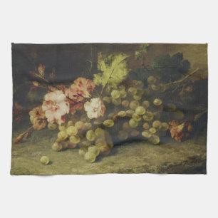 Linge De Cuisine Fleurs vintages et raisins Margaretha Roosenboom