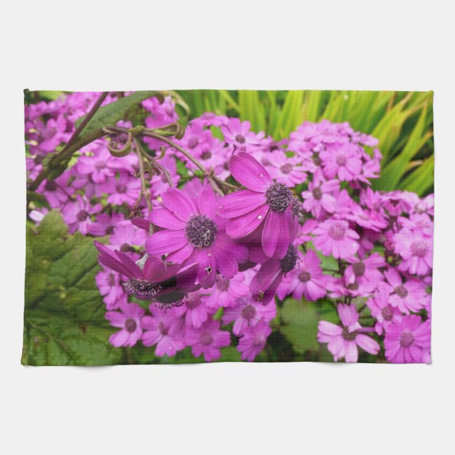 Linge De Cuisine Fleurs violettes de San Francisco (Horizontal)