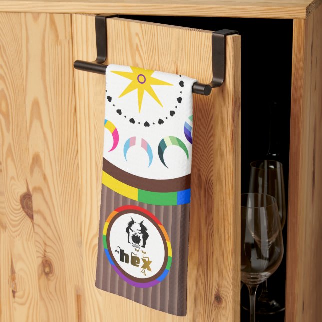 Linge De Cuisine Flex. Hex. Vex. LGBTQIA+ Altar Ritual Prayer Cloth (Pliage en tiers)