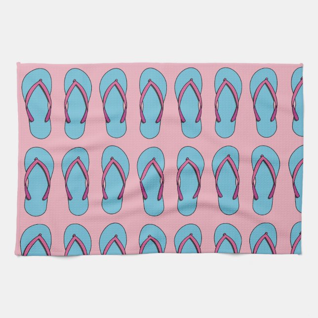 Linge De Cuisine Flip Flops de plage (Horizontal)