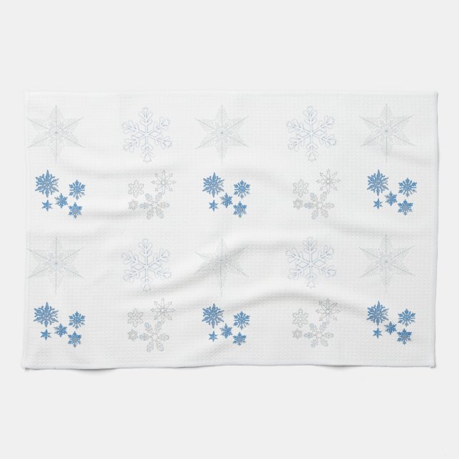 Linge De Cuisine Flocon de neige (Horizontal)