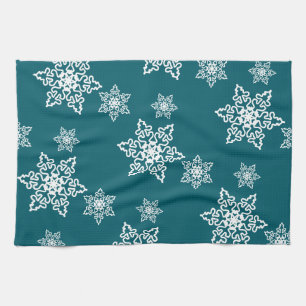 Linge De Cuisine Flocons de neige blancs