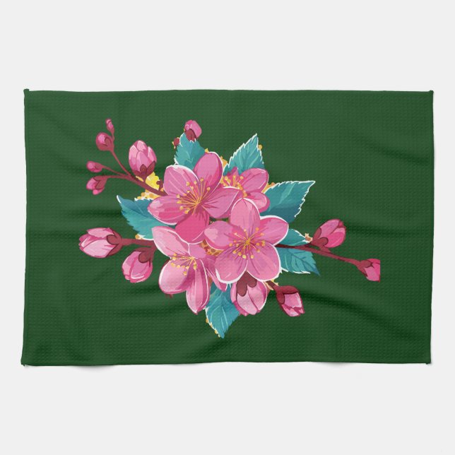 Linge De Cuisine Floraison des Sakura (Horizontal)