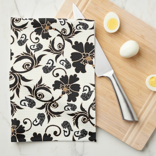 Linge De Cuisine Floral (Quart Plié)