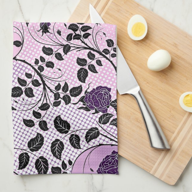 Linge De Cuisine Floral (Quart Plié)