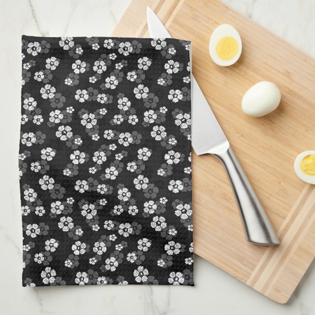 Linge De Cuisine Floral (Quart Plié)