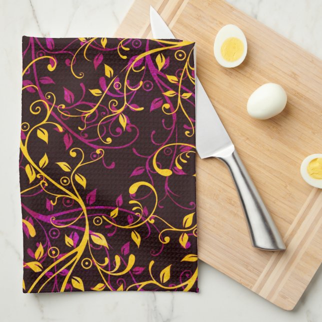 Linge De Cuisine Floral (Quart Plié)