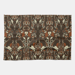 Linge De Cuisine Floral baroque : Papier peint Vintage classique