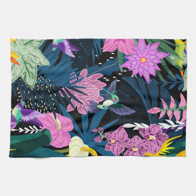 Linge De Cuisine Floral esthétique (Horizontal)