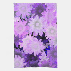 Linge De Cuisine Floral mauve
