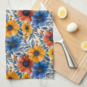 Linge De Cuisine Floral rustique mode rétro motif