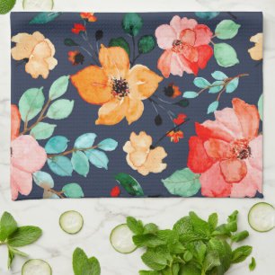 Linge De Cuisine Floral Surface Motif - Mode Printemps Décoratif