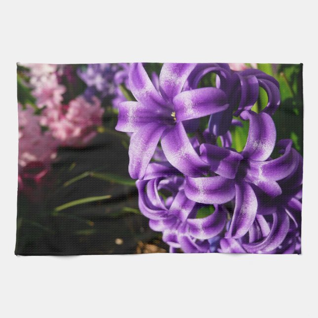 Linge De Cuisine Flore de printemps Blue Hyacinth II (Horizontal)