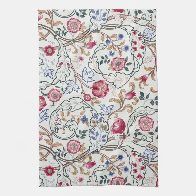 Linge De Cuisine Flore, motifs floraux, William Morris (Vertical)