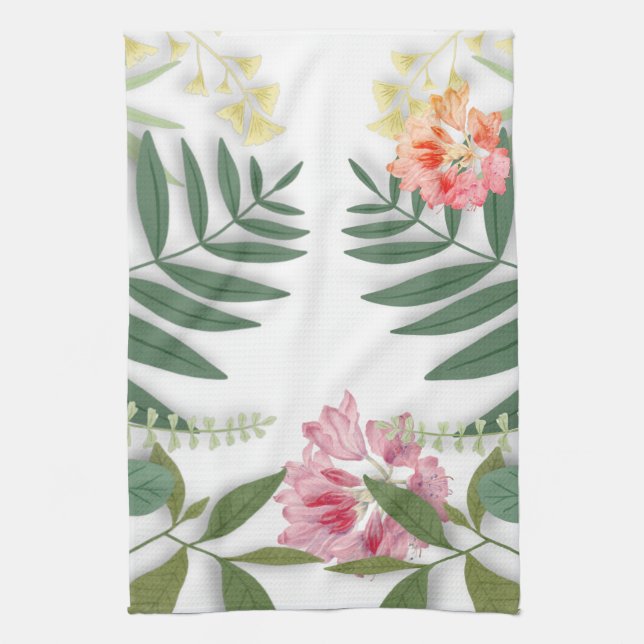 Linge De Cuisine Flore tropicale (Vertical)