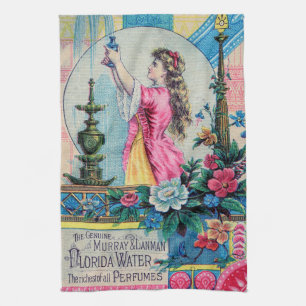 Linge De Cuisine Floride eau parfum vintage et déco victorienne