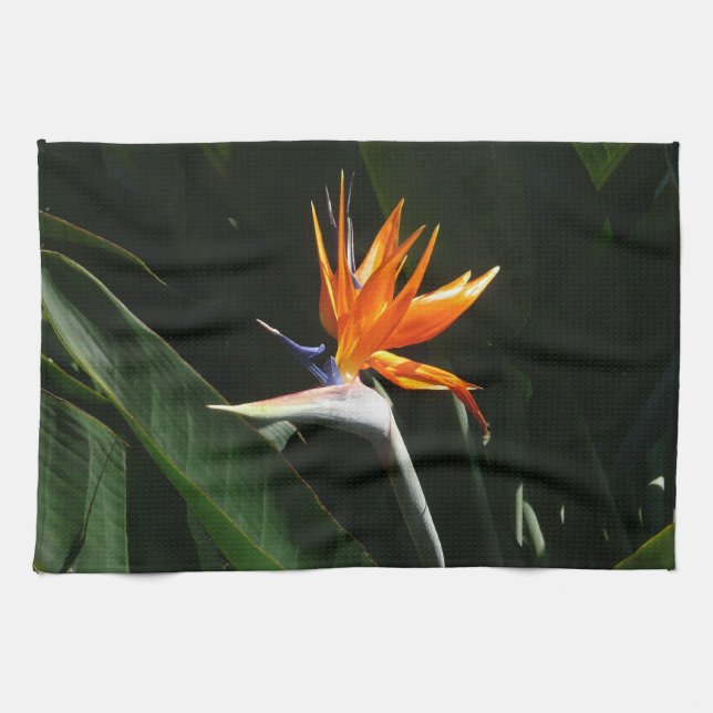 Linge De Cuisine Flower tropical orange paradise (Horizontal)