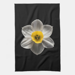 Linge De Cuisine Flowers (homonymie) Flower blanc