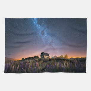 Linge De Cuisine Flowers (homonymie)   Lupines Blooming Lake Tekapo
