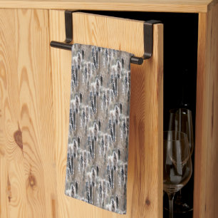 Linge De Cuisine Fluffy Cattails Nature Motif