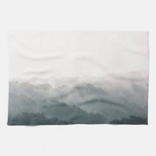 Linge De Cuisine Foggy Forest Nature