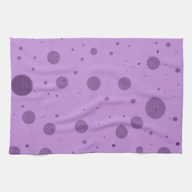 Linge De Cuisine Folie du point violet (Horizontal)