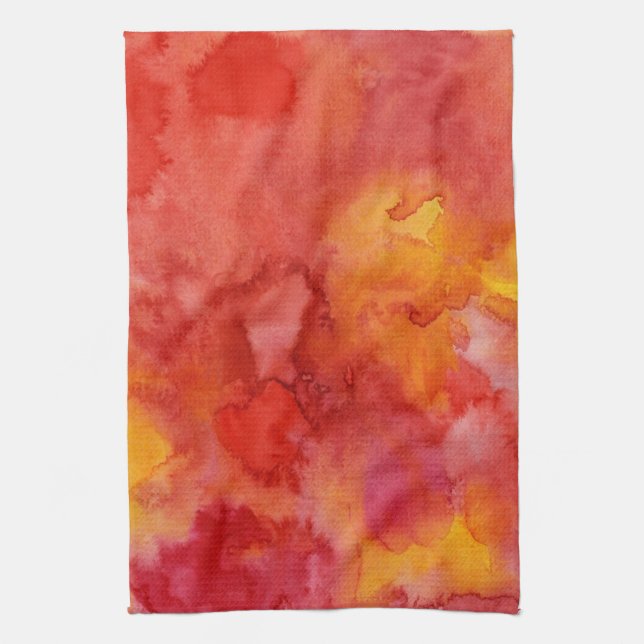 Linge De Cuisine Fond de peinture d'aquarelle (Vertical)