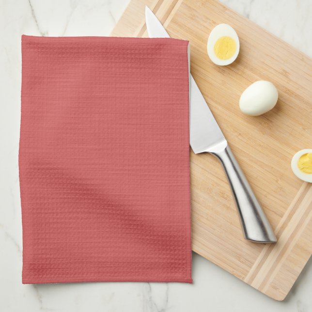 Linge De Cuisine Fond rouge texturé visuel calme et simple (Quart Plié)